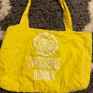 Pink large tote bag